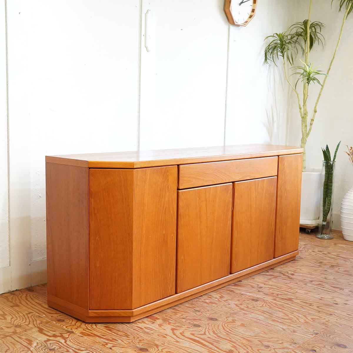 サイドボード キャビネット チーク材 カナダ 中古