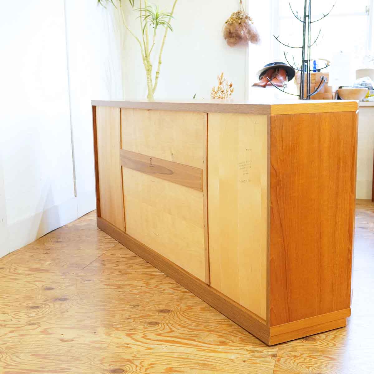 サイドボード キャビネット チーク材 カナダ 中古
