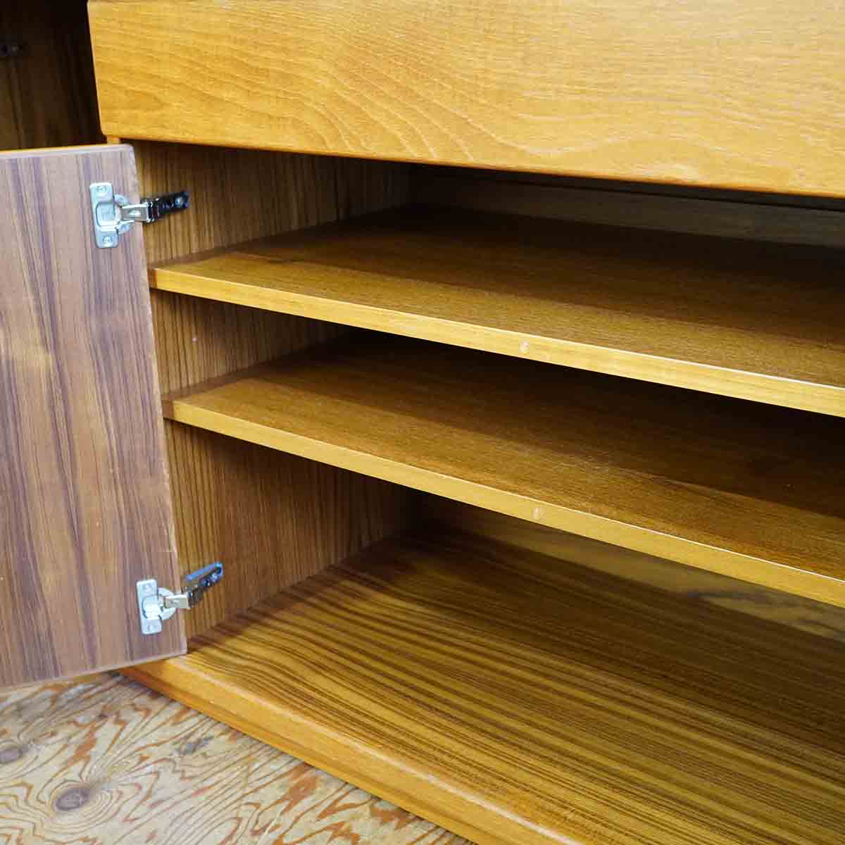 サイドボード キャビネット チーク材 カナダ 中古