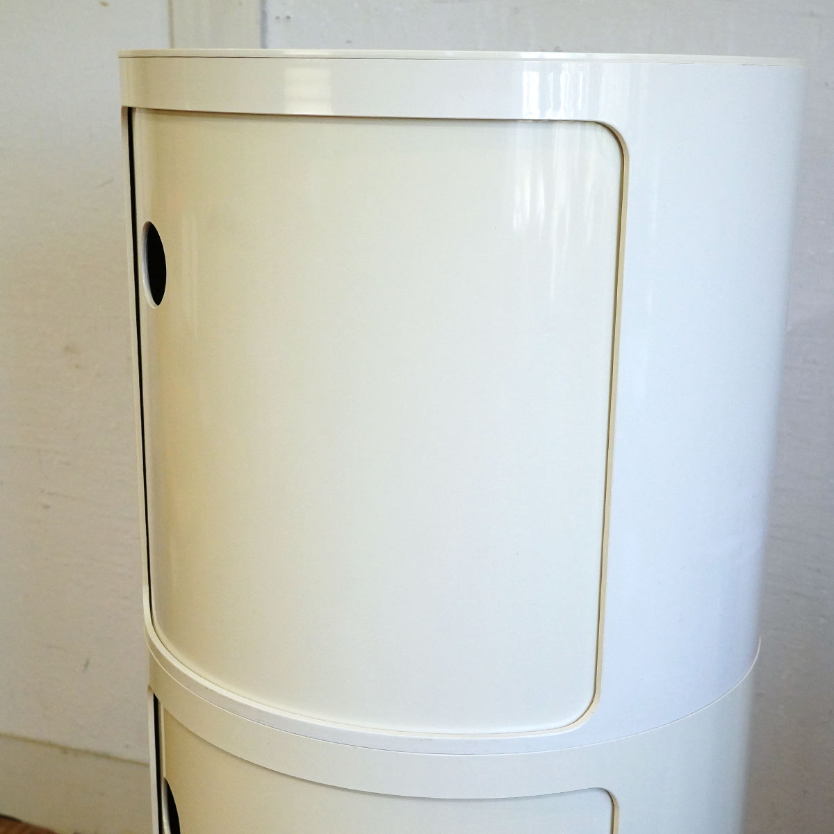 カルテル / Kartell コンポ二ビリ ラウンドエレメント 3段 ホワイト イタリア製 中古