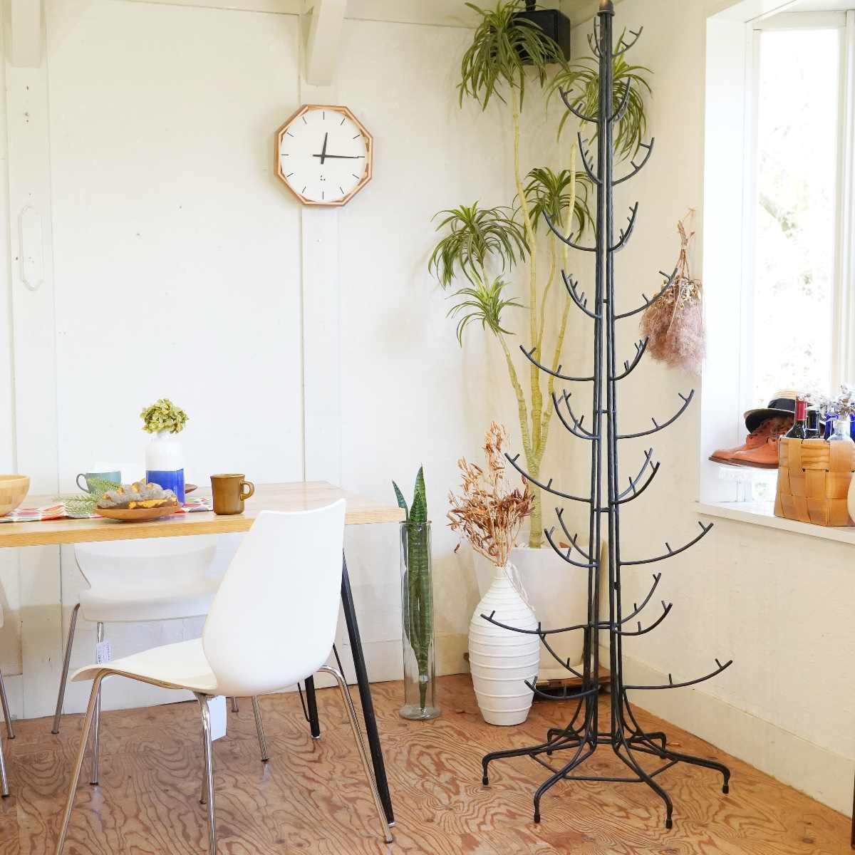 AMi TiE Casa Biancoアイアンポールハンガー 帽子かけ ディスプレイ什器 ヴィンテージ