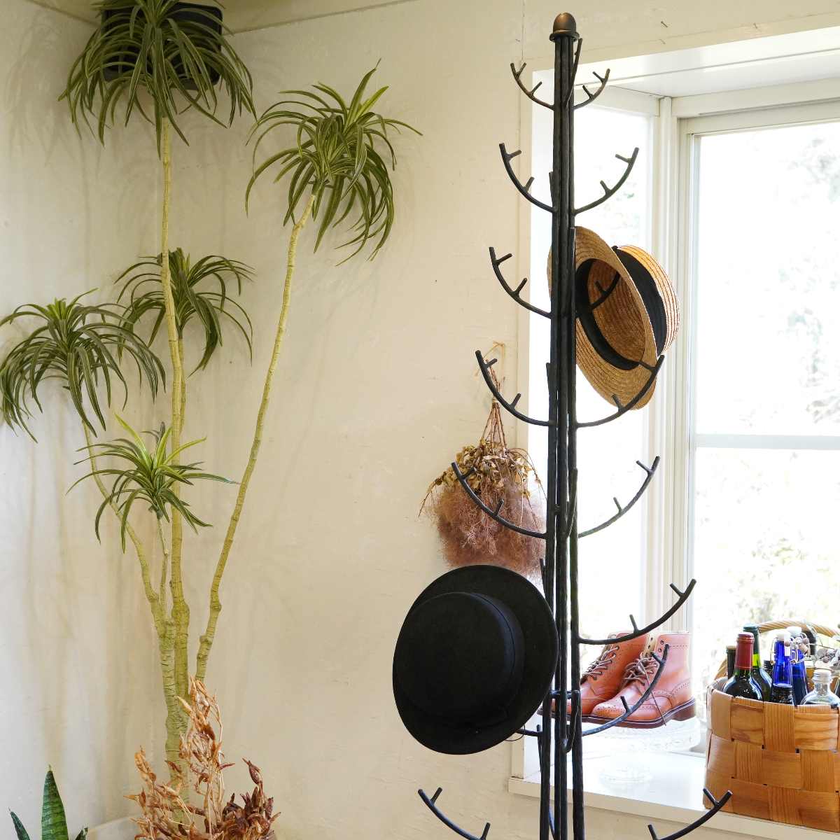 AMi TiE Casa Biancoアイアンポールハンガー 帽子かけ ディスプレイ什器 ヴィンテージ