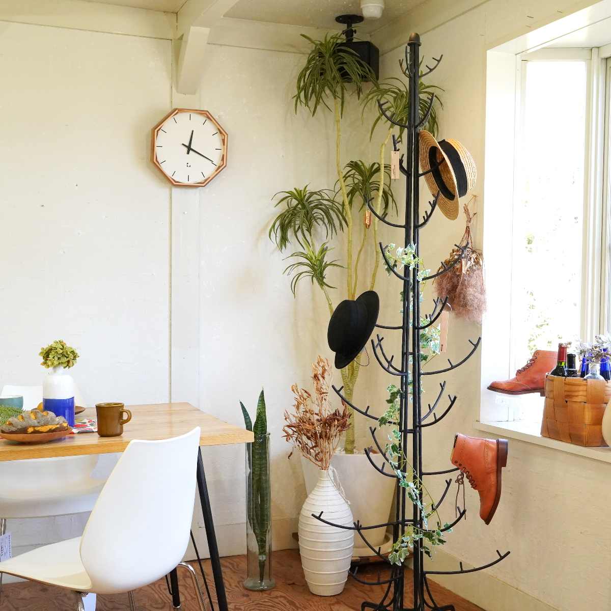 AMi TiE Casa Biancoアイアンポールハンガー 帽子かけ ディスプレイ什器 ヴィンテージ