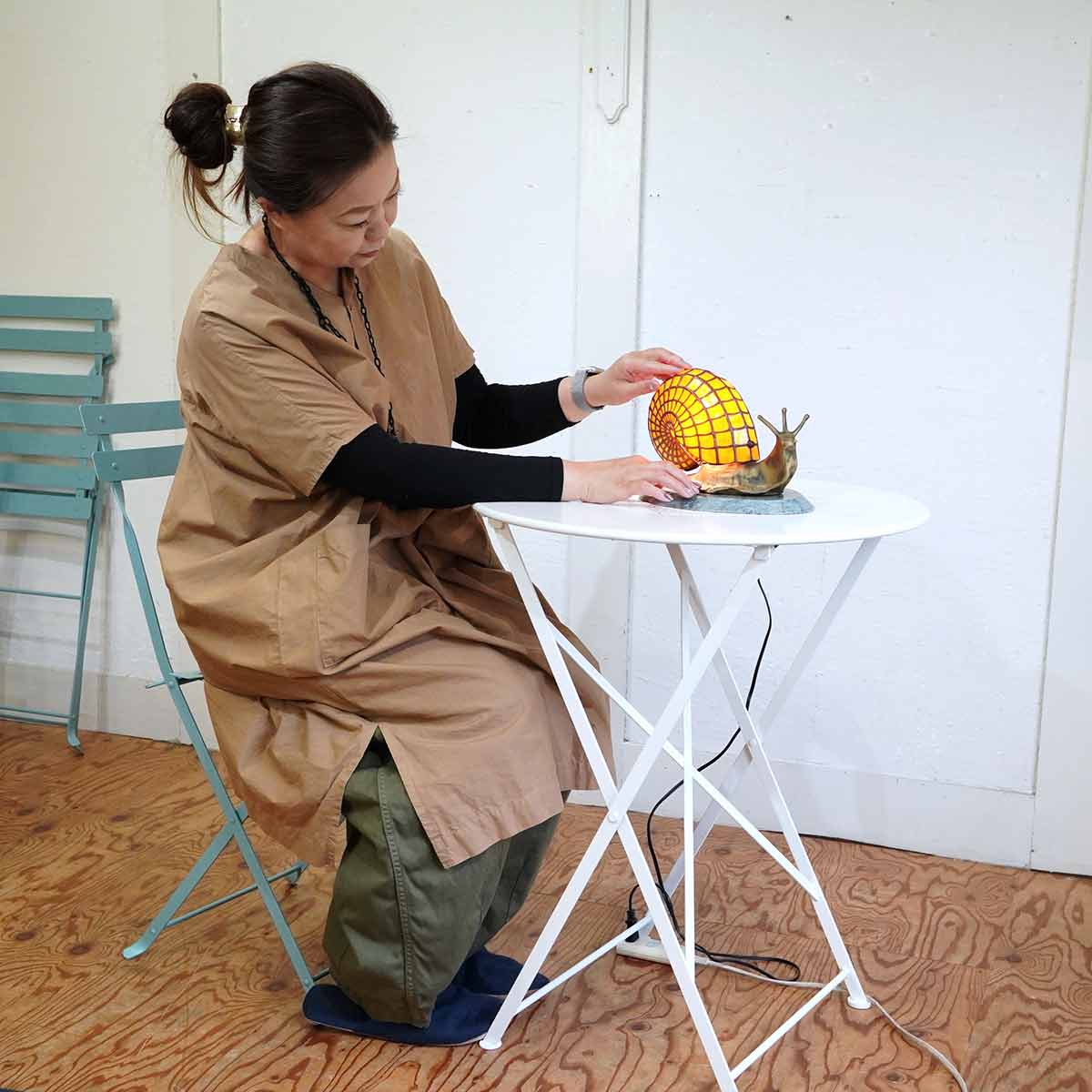 フェルモブ / Fermob ビストロテーブル ラウンド ガーデンテーブル 中古