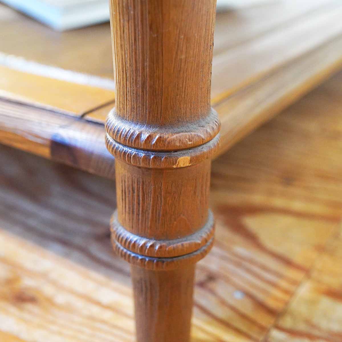 パイン材 ローテーブル リビングテーブル クラシカル 中古