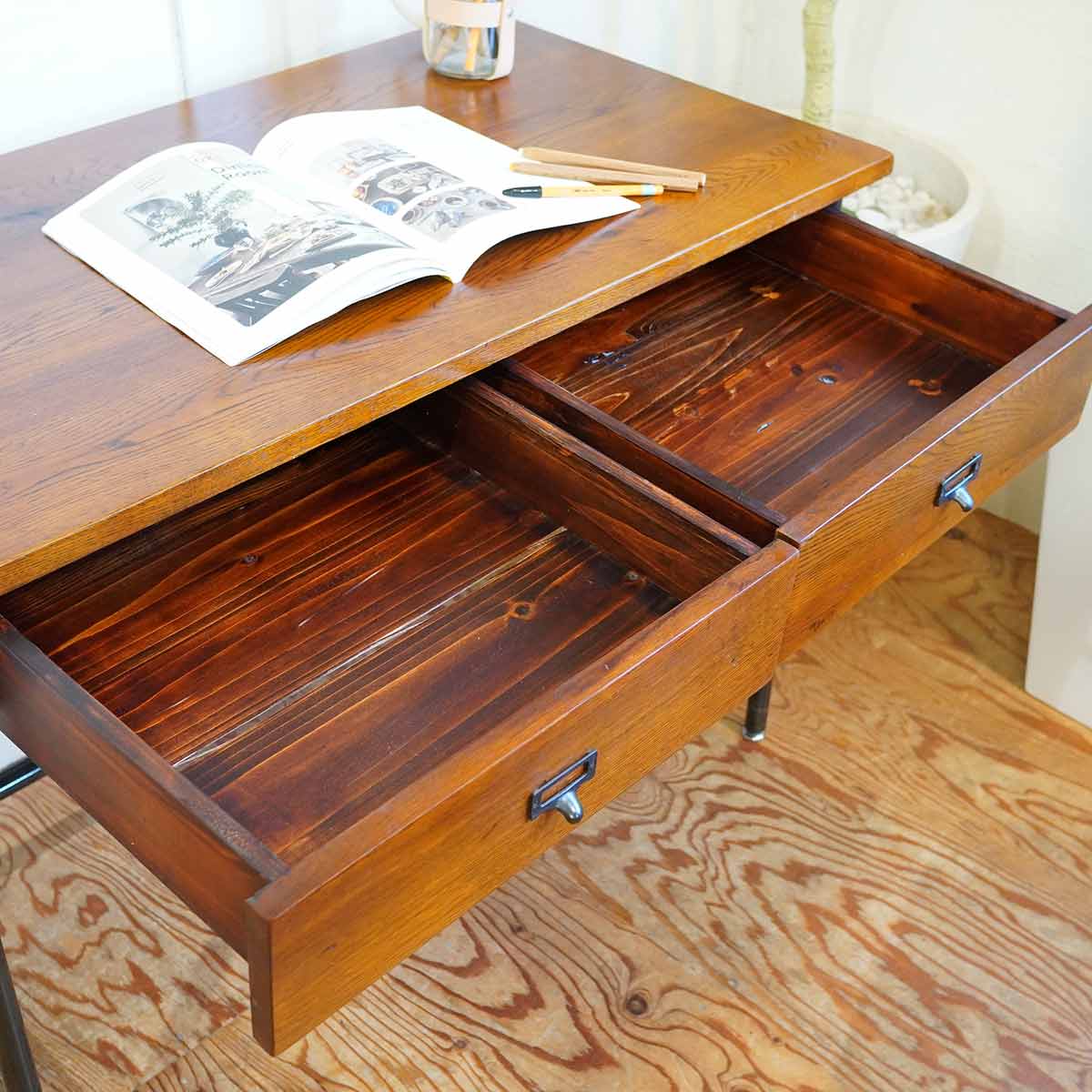 クラッシュゲート / CRASH GATE ラン デスク ビンテージ調 中古