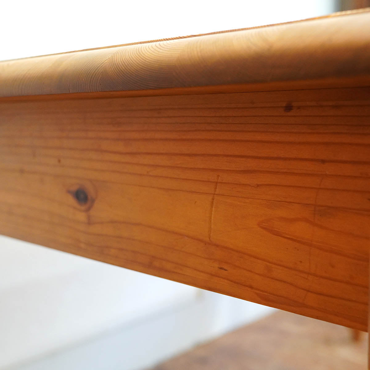 シャルドネ / CHARDONNAY ダイニングテーブル パイン材 両面引き出し 作業台 中古