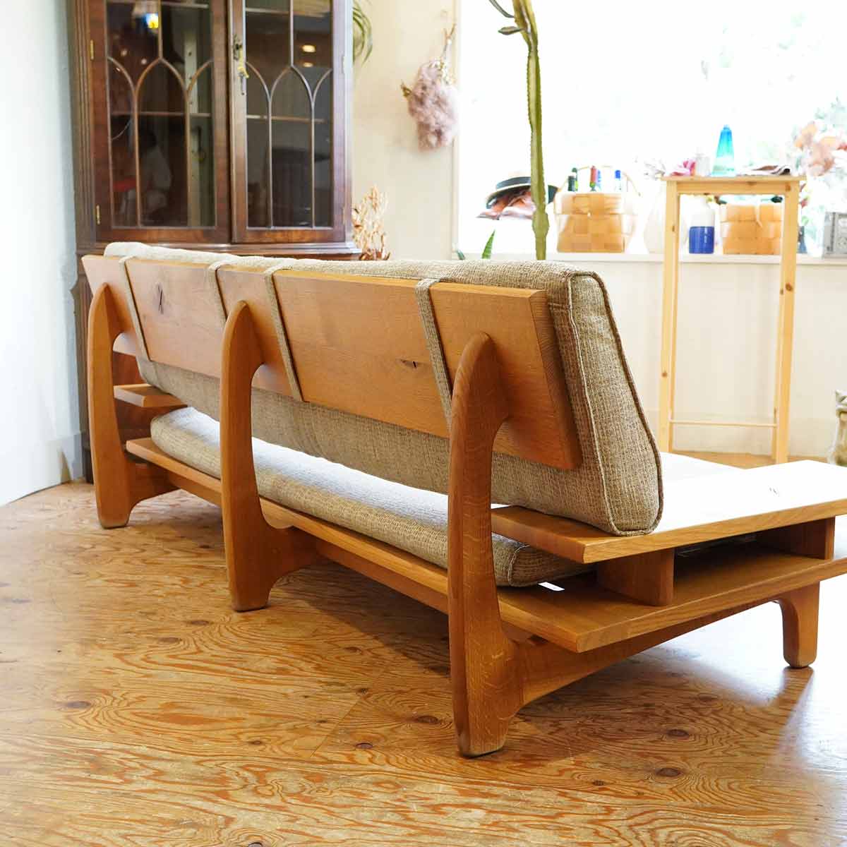 飛騨産業 / HIDA キツツキ 森のことば 3Pソファ ローソファ 佐々木 敏光 中古