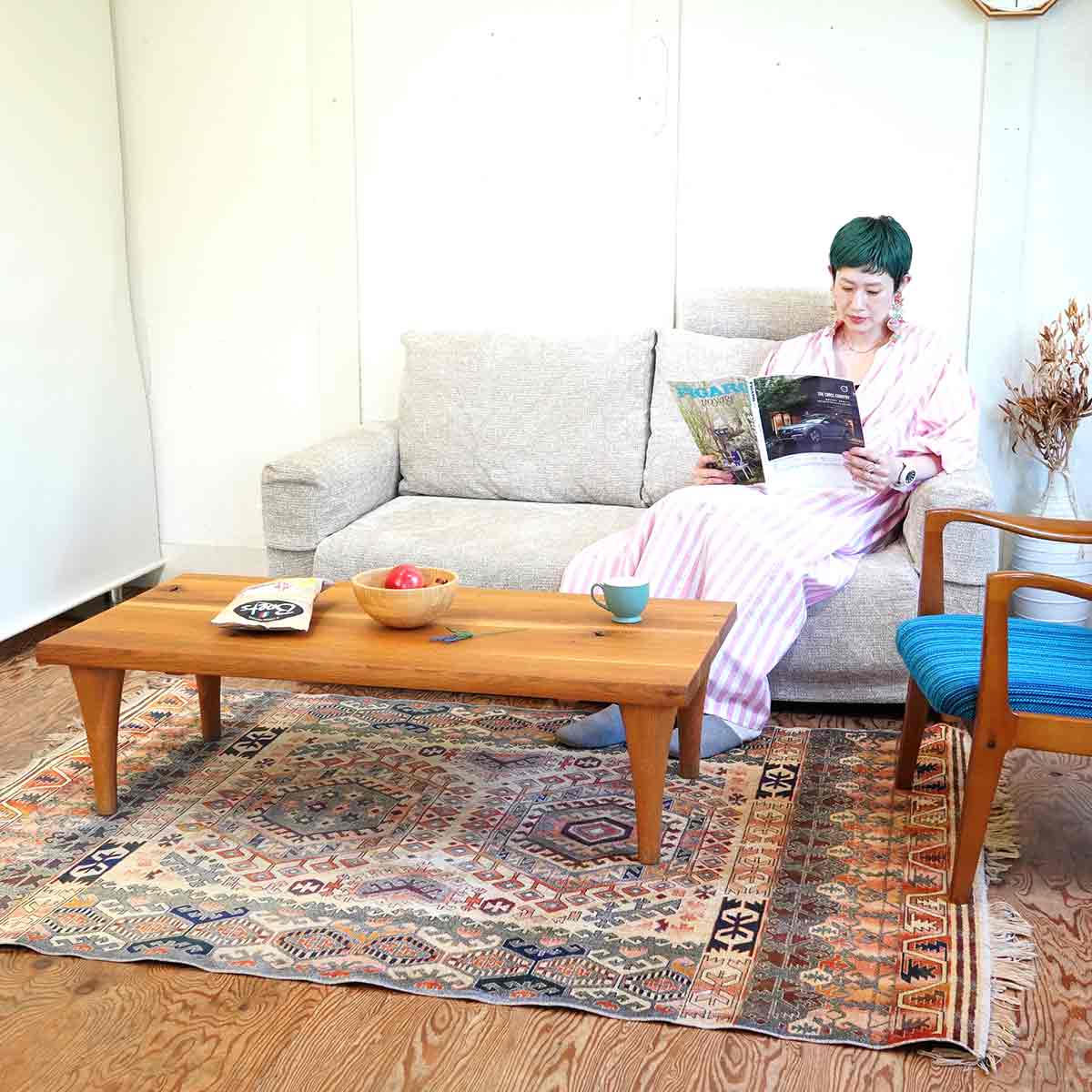 ラグ  敷物 大 エスニック ラグマット 中古