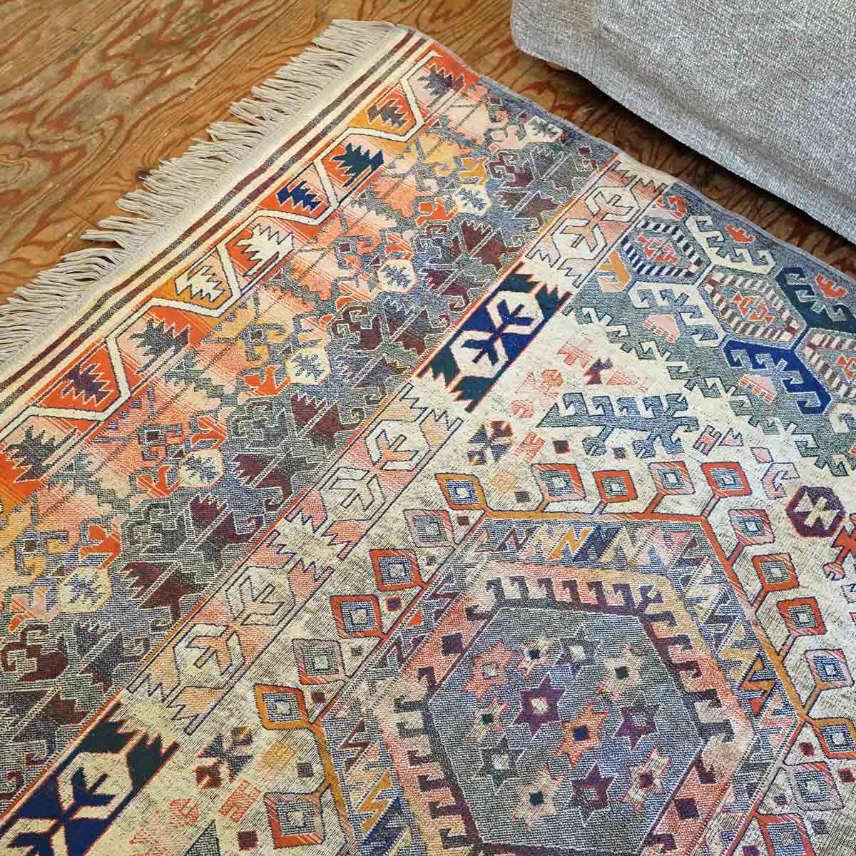 ラグ  敷物 大 エスニック ラグマット 中古