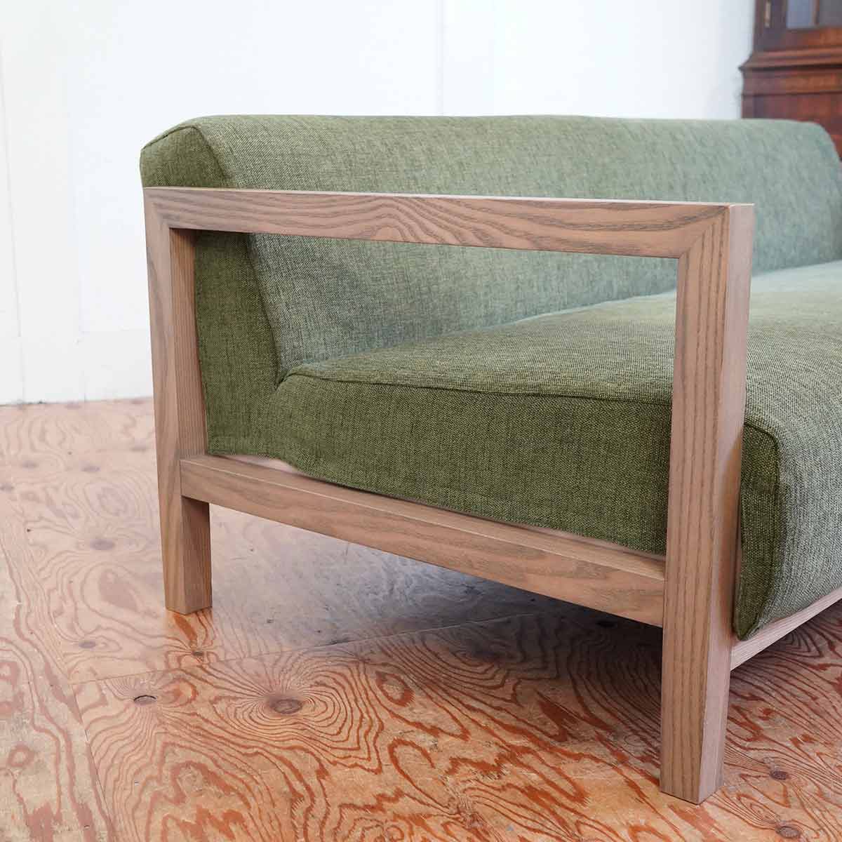 ノイエス / NOYES ビッラ / Villa 2Pソファ ローソファ カバーリング クッション付き 中古