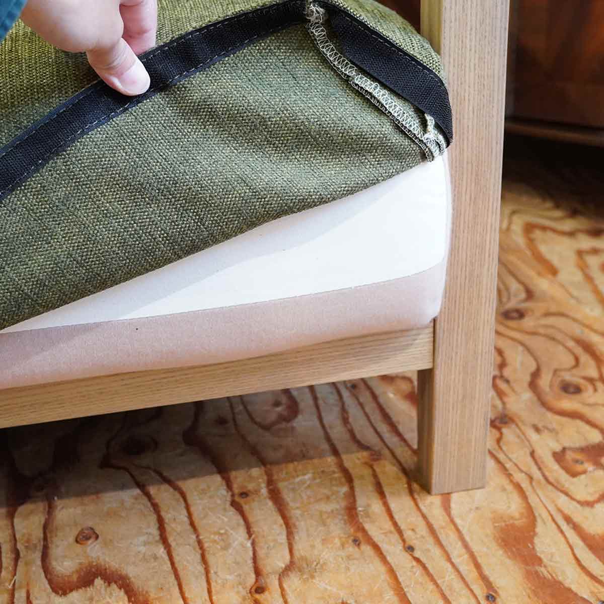 ノイエス / NOYES ビッラ / Villa 2Pソファ ローソファ カバーリング クッション付き 中古