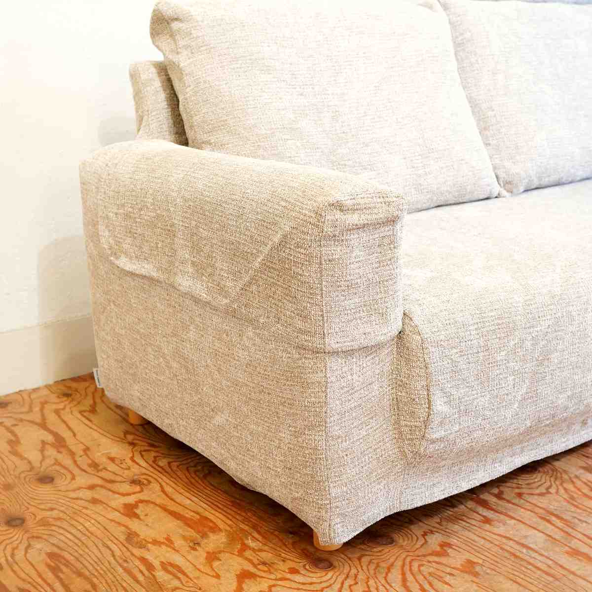 フランネルソファ / FLANNEL SOFA ショコラ 2.5Pソファ 替えカバー付 中古