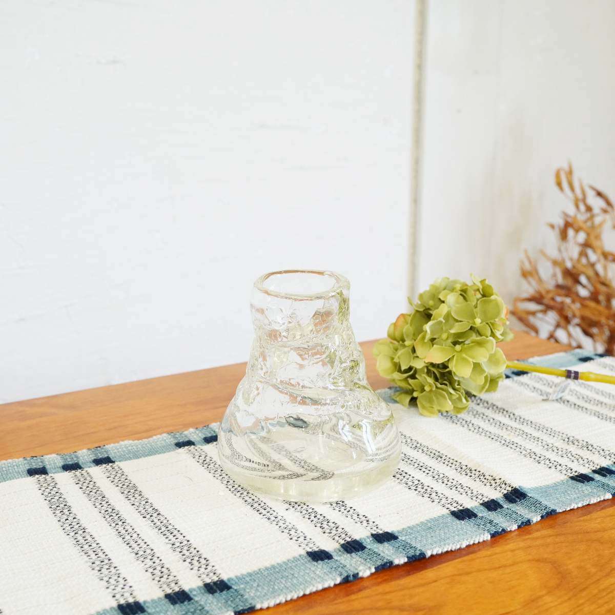 一輪挿し 吹きガラス 安土草多 花瓶 未使用品