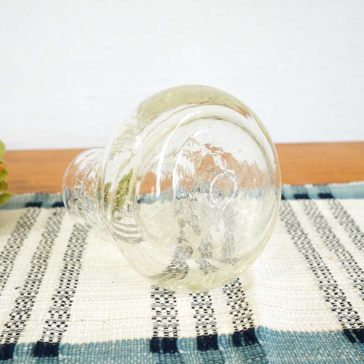 一輪挿し 吹きガラス 安土草多 花瓶 未使用品