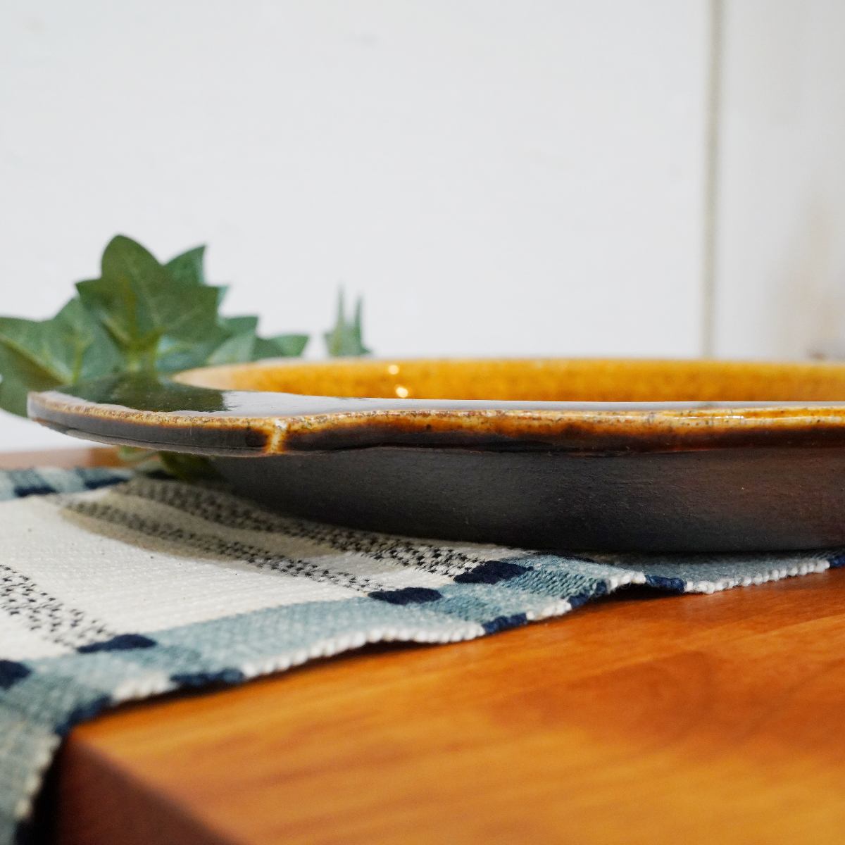 岩井窯 パイ皿 大 山本 教行 未使用品