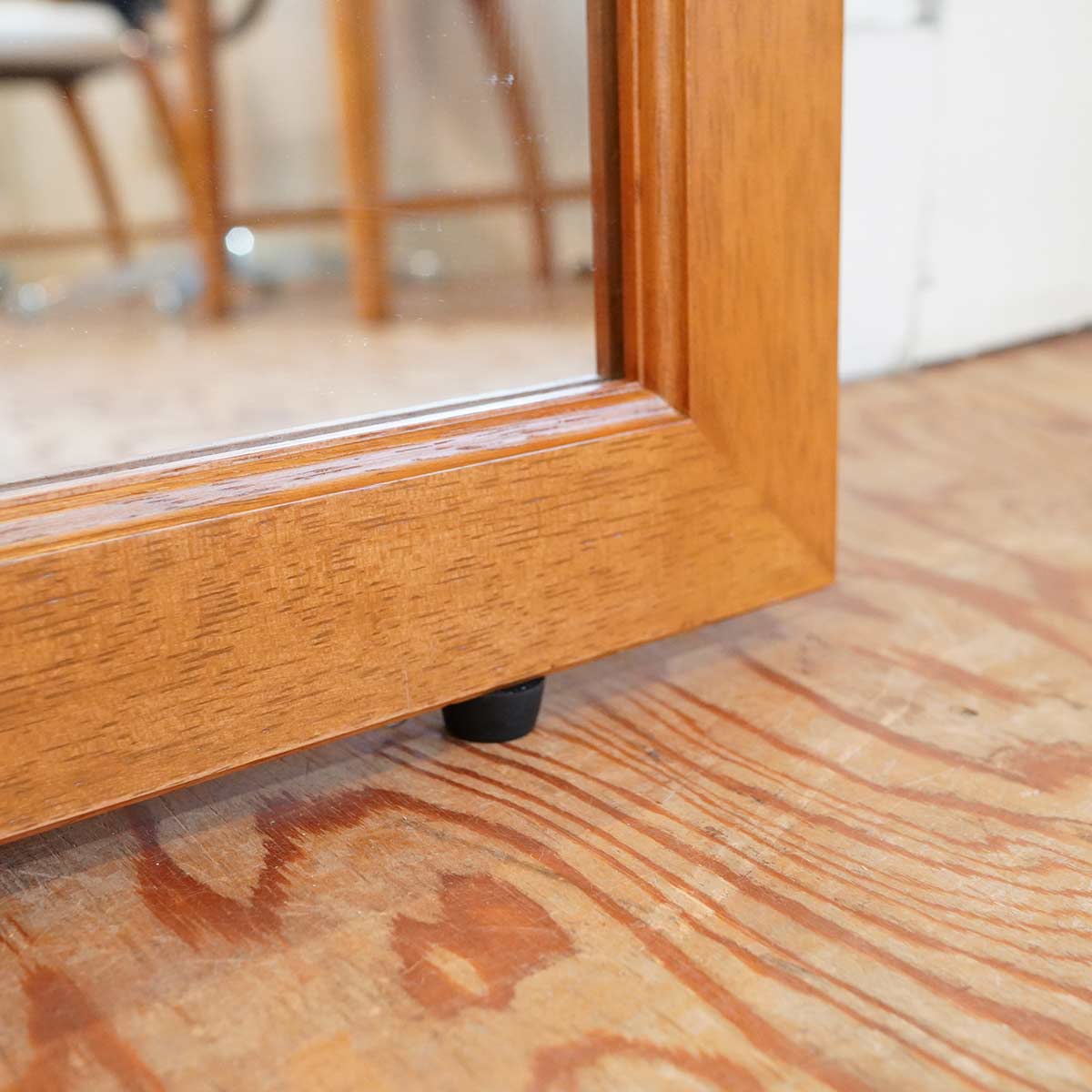 大型ミラー 大きな姿見 ウッドフレーム 全身鏡 中古