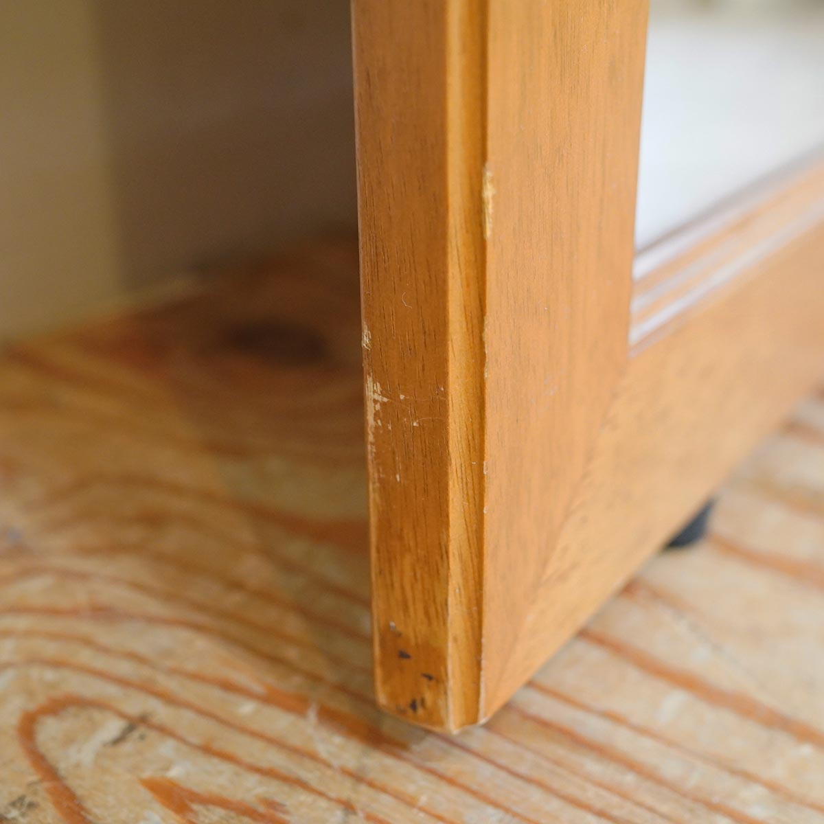 大型ミラー 大きな姿見 ウッドフレーム 全身鏡 中古