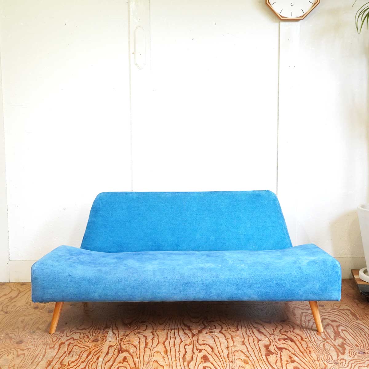 イデー / IDEE アーオソファ / AO SOFA 2人掛け ブルー ラブソファ 中古