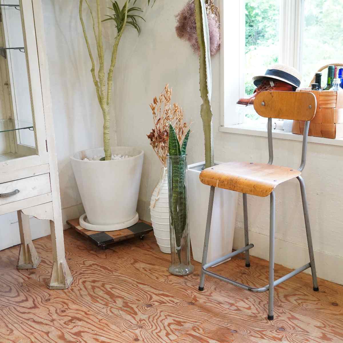 ハイチェア 木製 カウンターチェア アンティーク