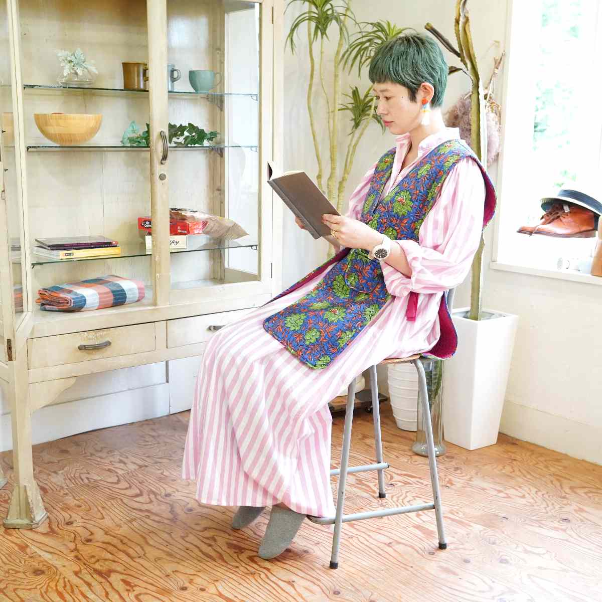 ハイチェア 木製 カウンターチェア アンティーク