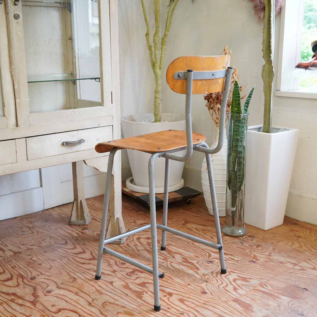 ハイチェア 木製 カウンターチェア アンティーク
