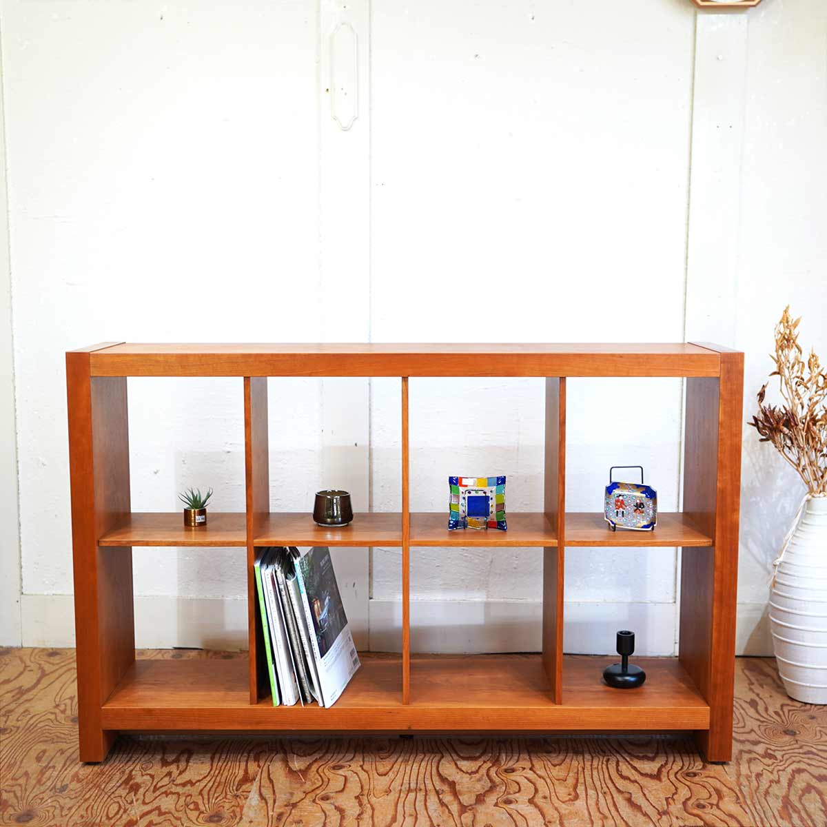 オープンラック オープンシェルフ チェリー材 中古