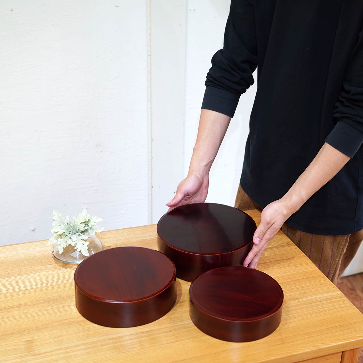 入れ子重 丸 赤木明登 漆 未使用