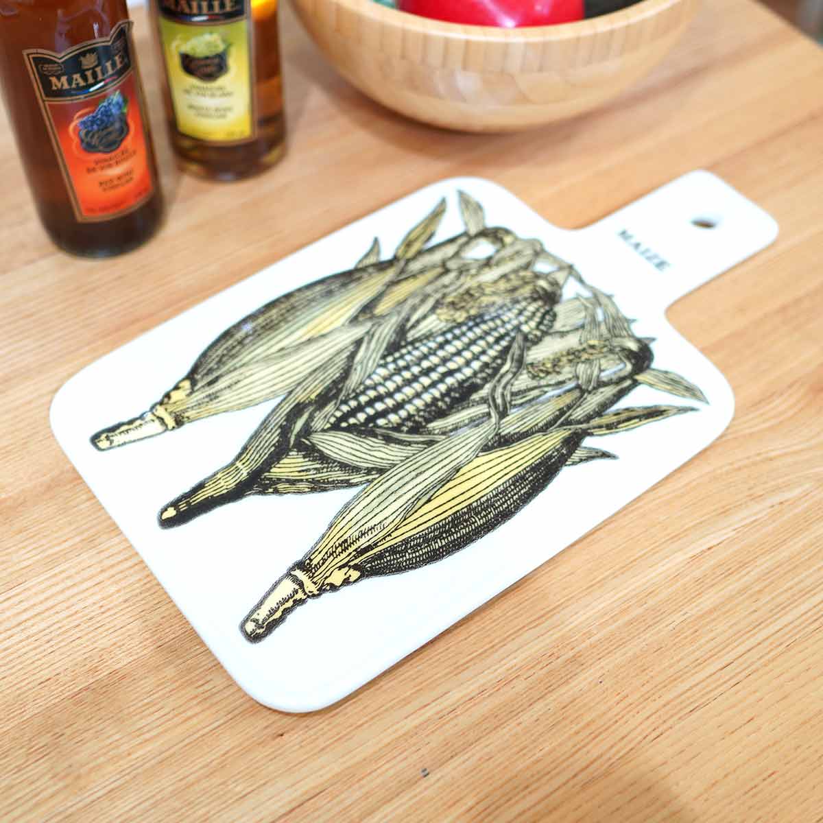 白山陶器 サービングトレイ チーズボード カッティングボード パンプレート とうもろこし 陶器 廃盤 【2】 中古