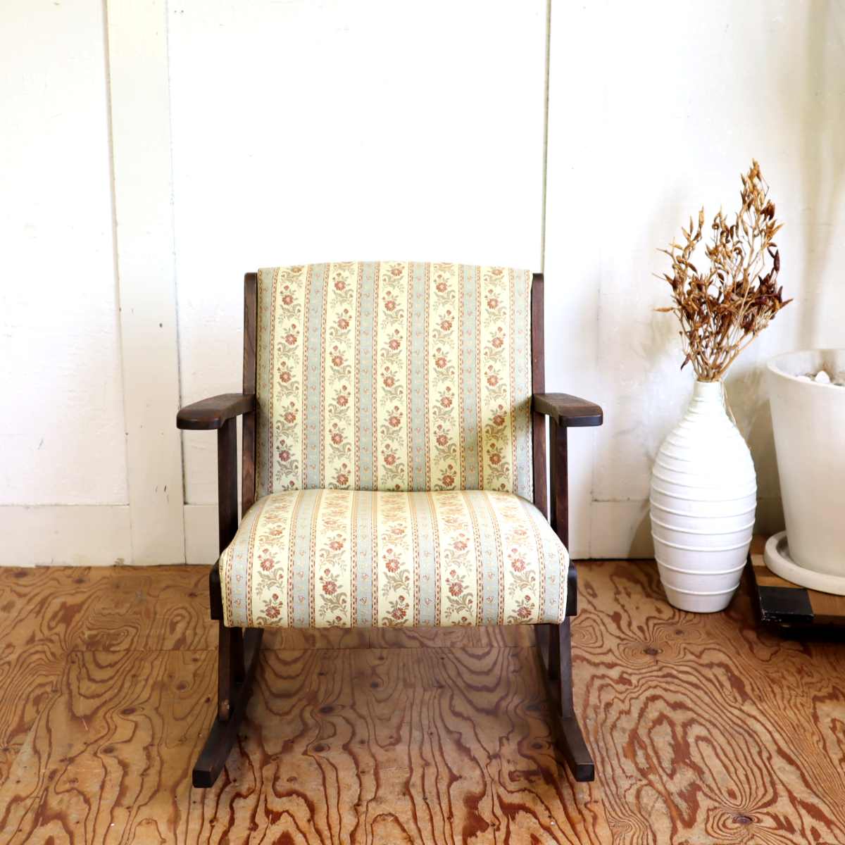飛騨家具 ロッキングチェア【2】花柄 クラシック アンティーク