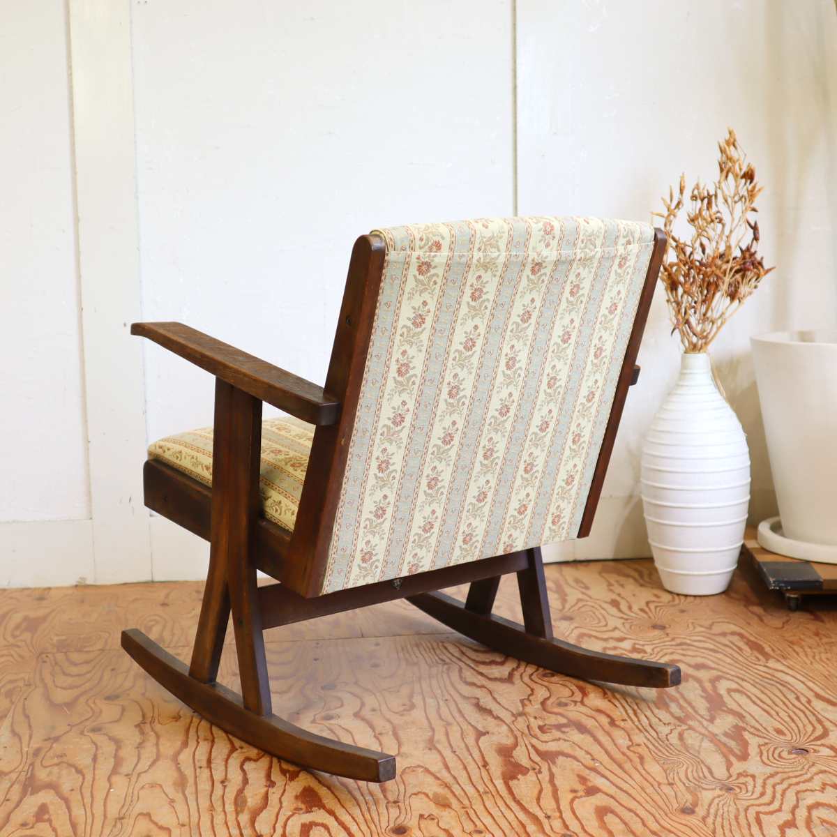 飛騨家具 ロッキングチェア【2】花柄 クラシック アンティーク