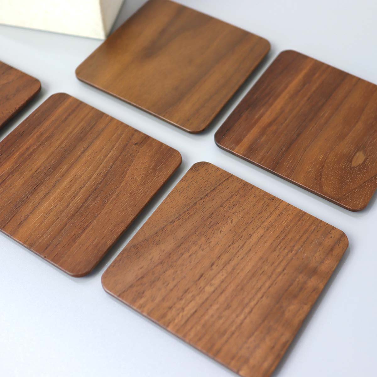 桜製作所 コースター 5枚セット ウォールナット 中古
