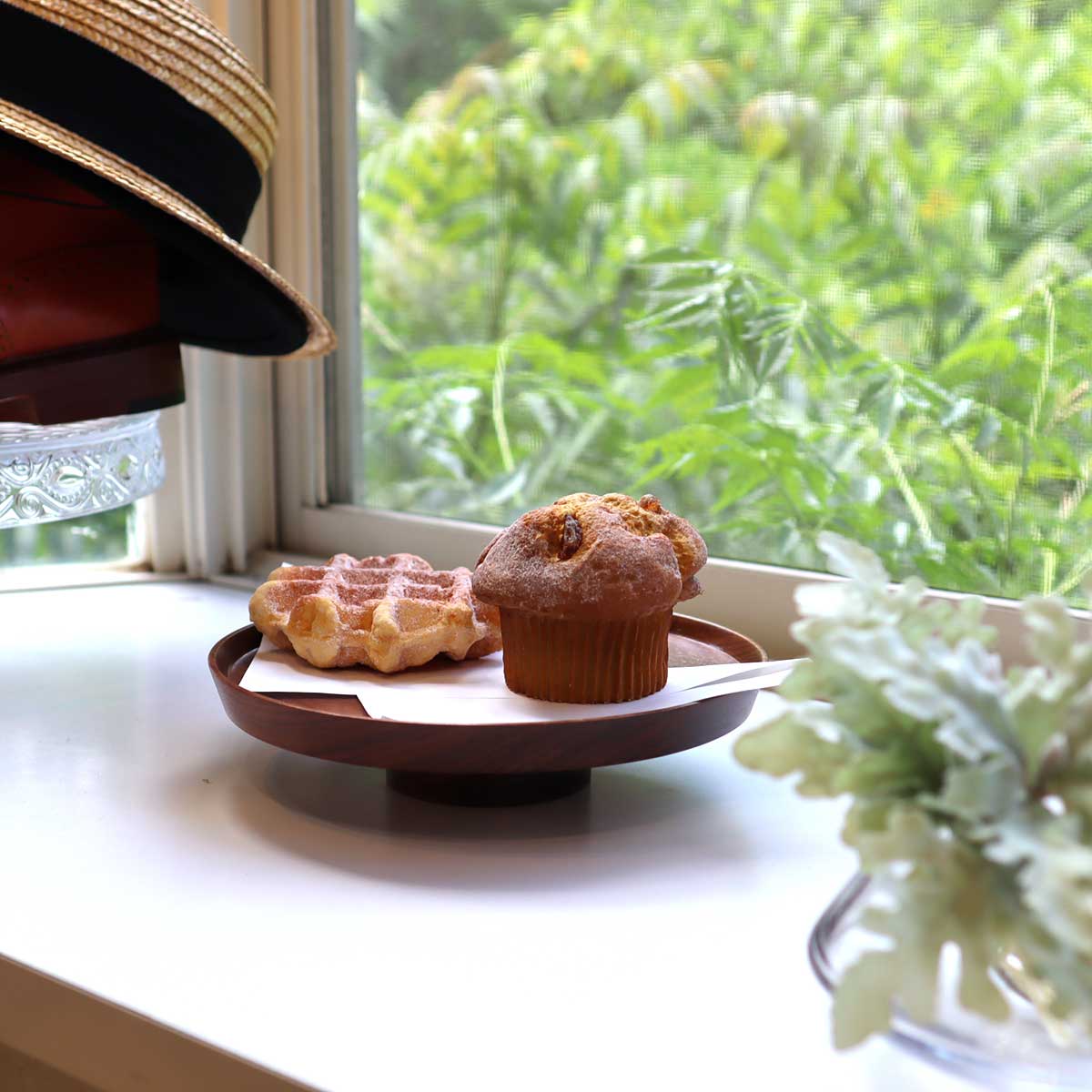 桜製作所 高杯 ウォールナット 供物台 中古