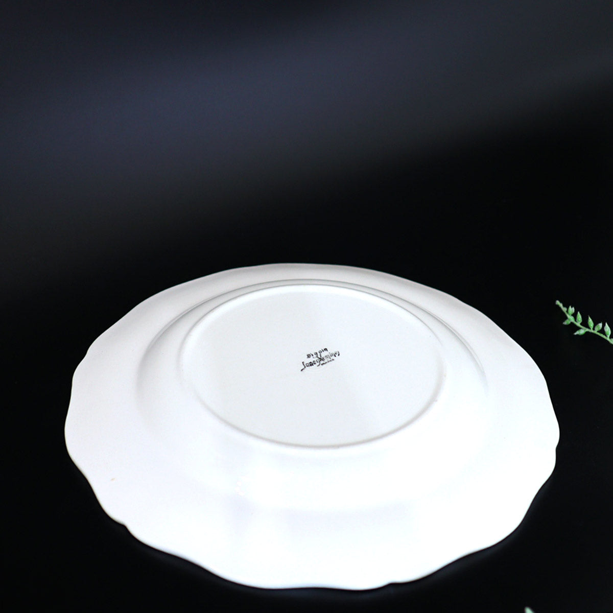 ディゴワン&サルグミンヌ / DIGOIN ET SARREGUEMINES 花リム プレート アンティーク