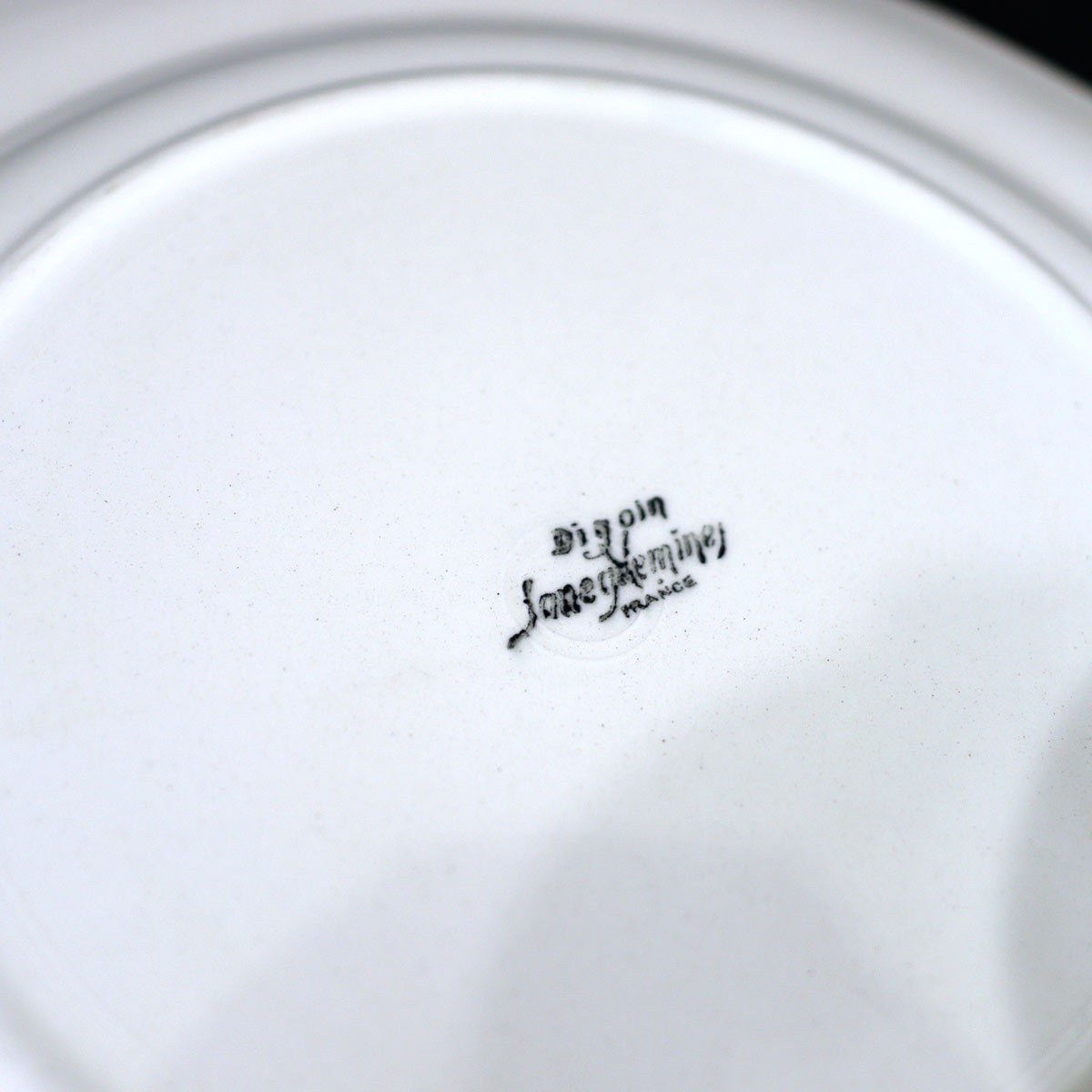 ディゴワン&サルグミンヌ / DIGOIN ET SARREGUEMINES 花リム プレート アンティーク