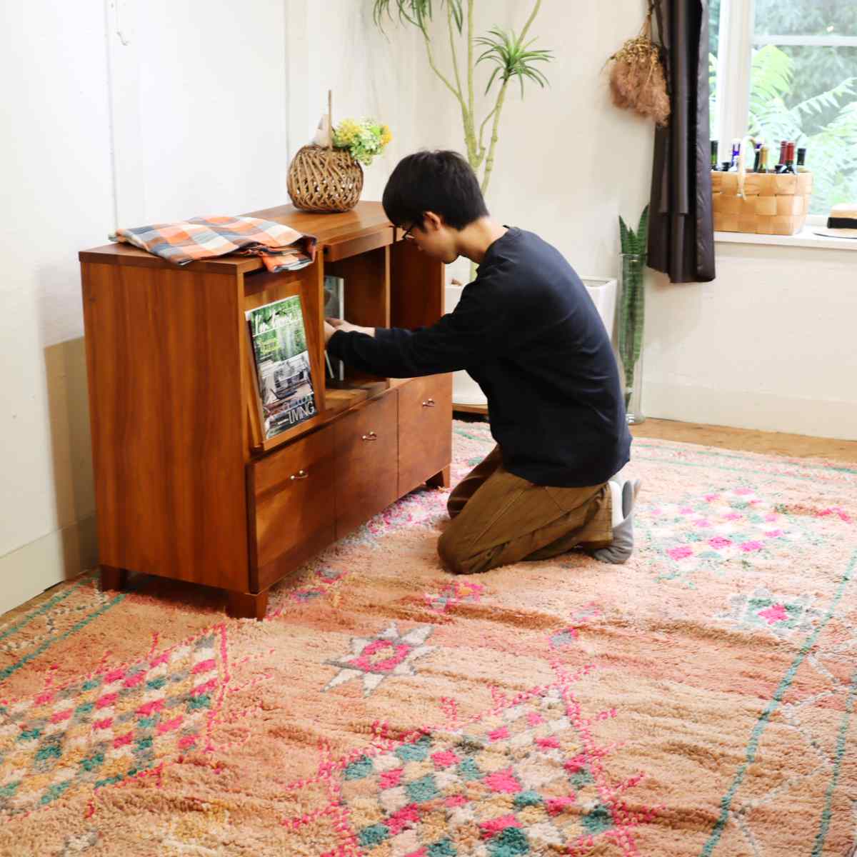 モロッコ / MAROC ボシャルウィット モロッカンラグ 中古