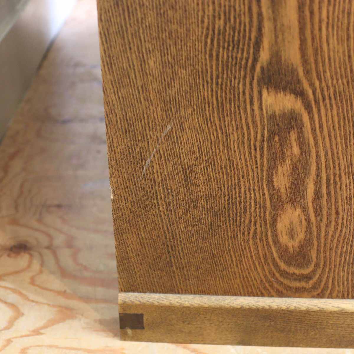 タモ無垢材 本棚 オープンシェルフ 飾り棚 中古