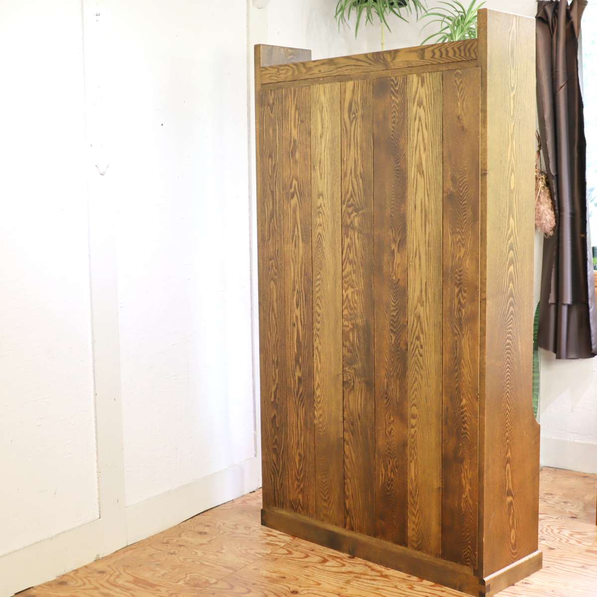 タモ無垢材 本棚 オープンシェルフ 飾り棚 中古