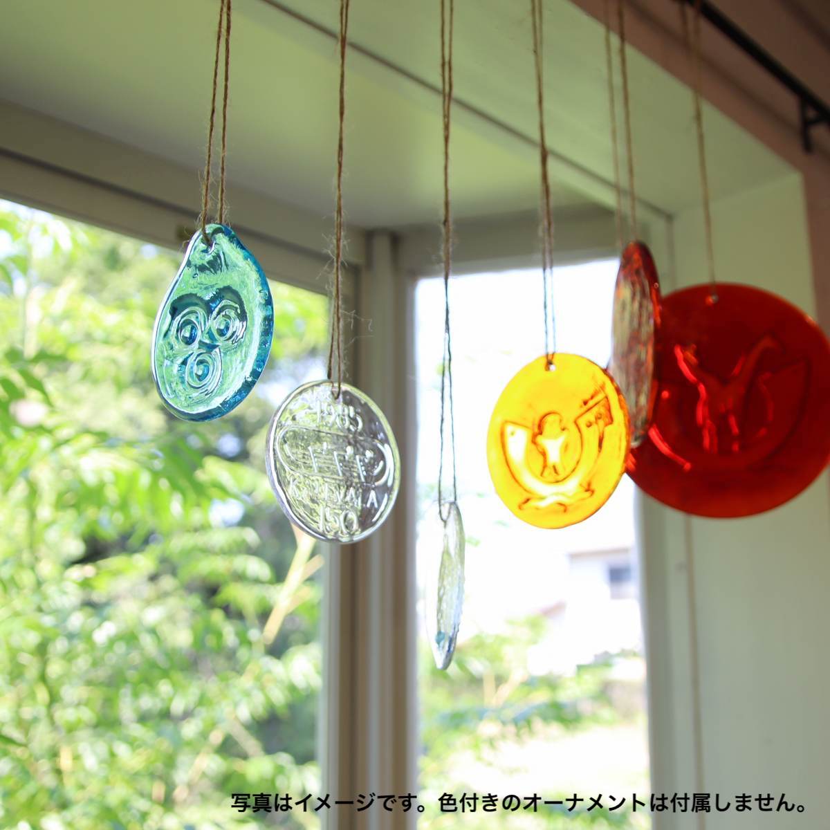 ヌータヤルヴィ / Nuutajarvi ガラスオーナメント6点set フィンランド 中古