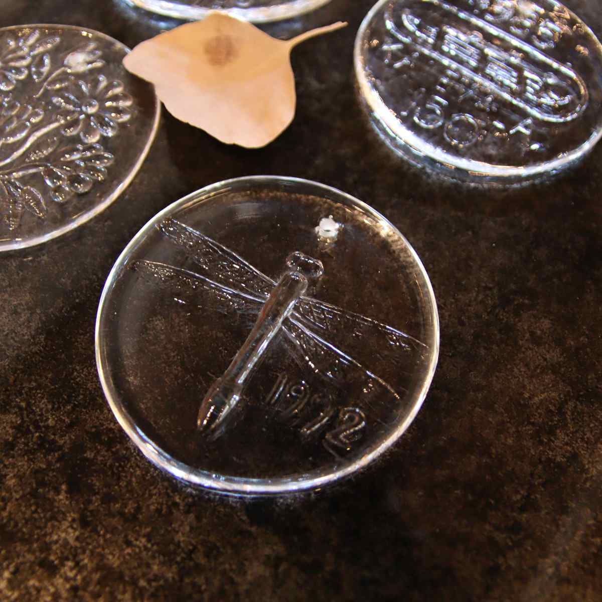 ヌータヤルヴィ / Nuutajarvi ガラスオーナメント6点set フィンランド 中古