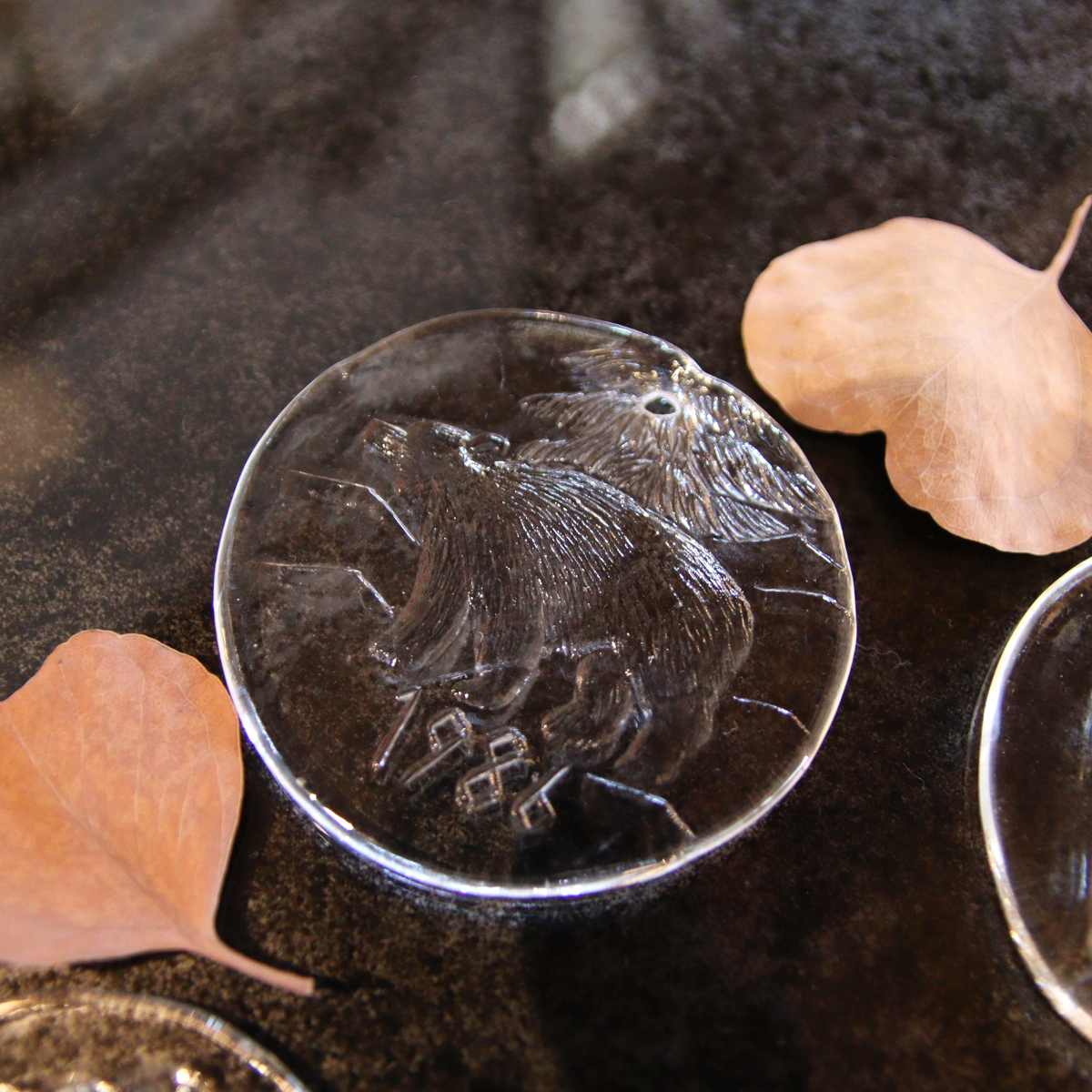 ヌータヤルヴィ / Nuutajarvi ガラスオーナメント6点set フィンランド 中古