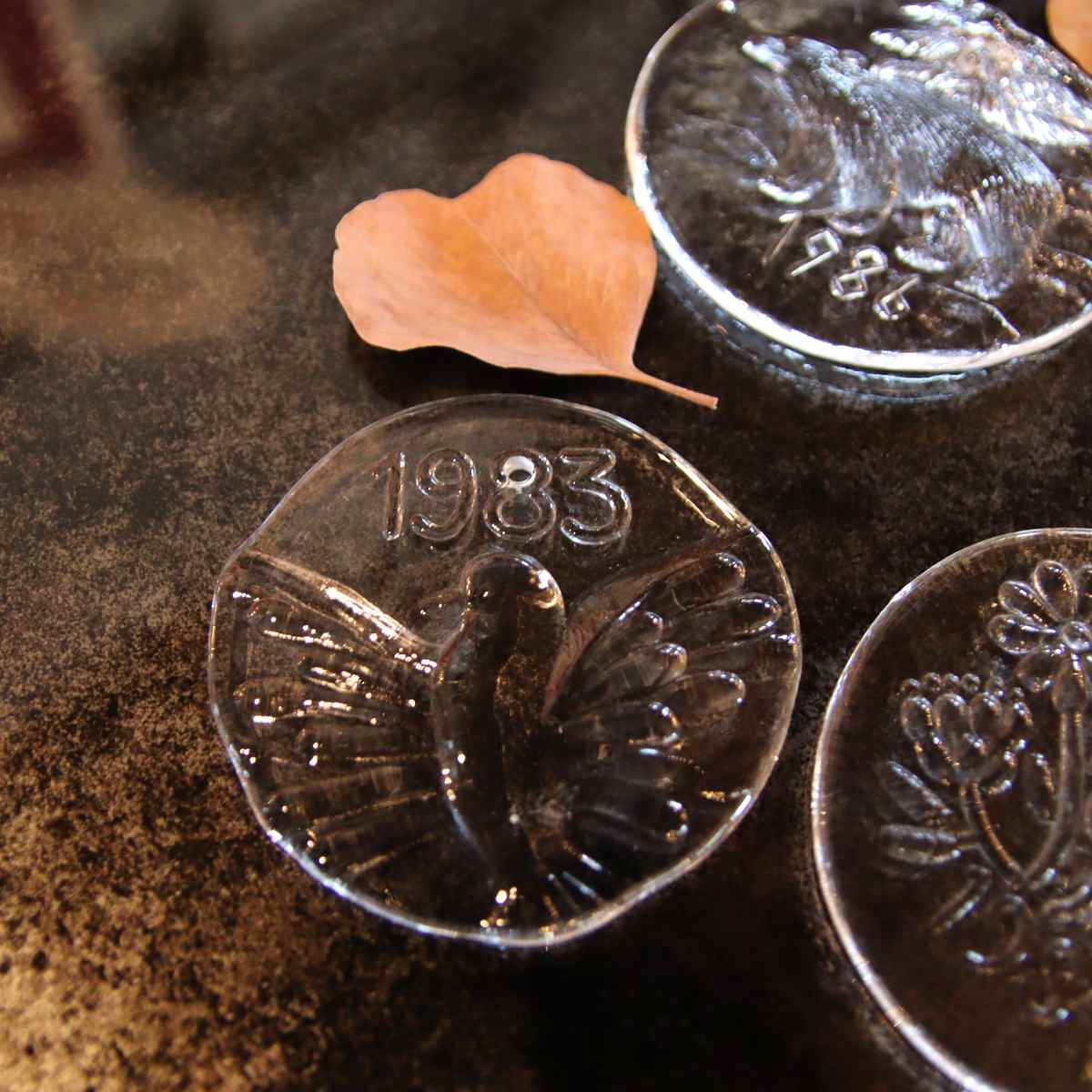 ヌータヤルヴィ / Nuutajarvi ガラスオーナメント6点set フィンランド 中古