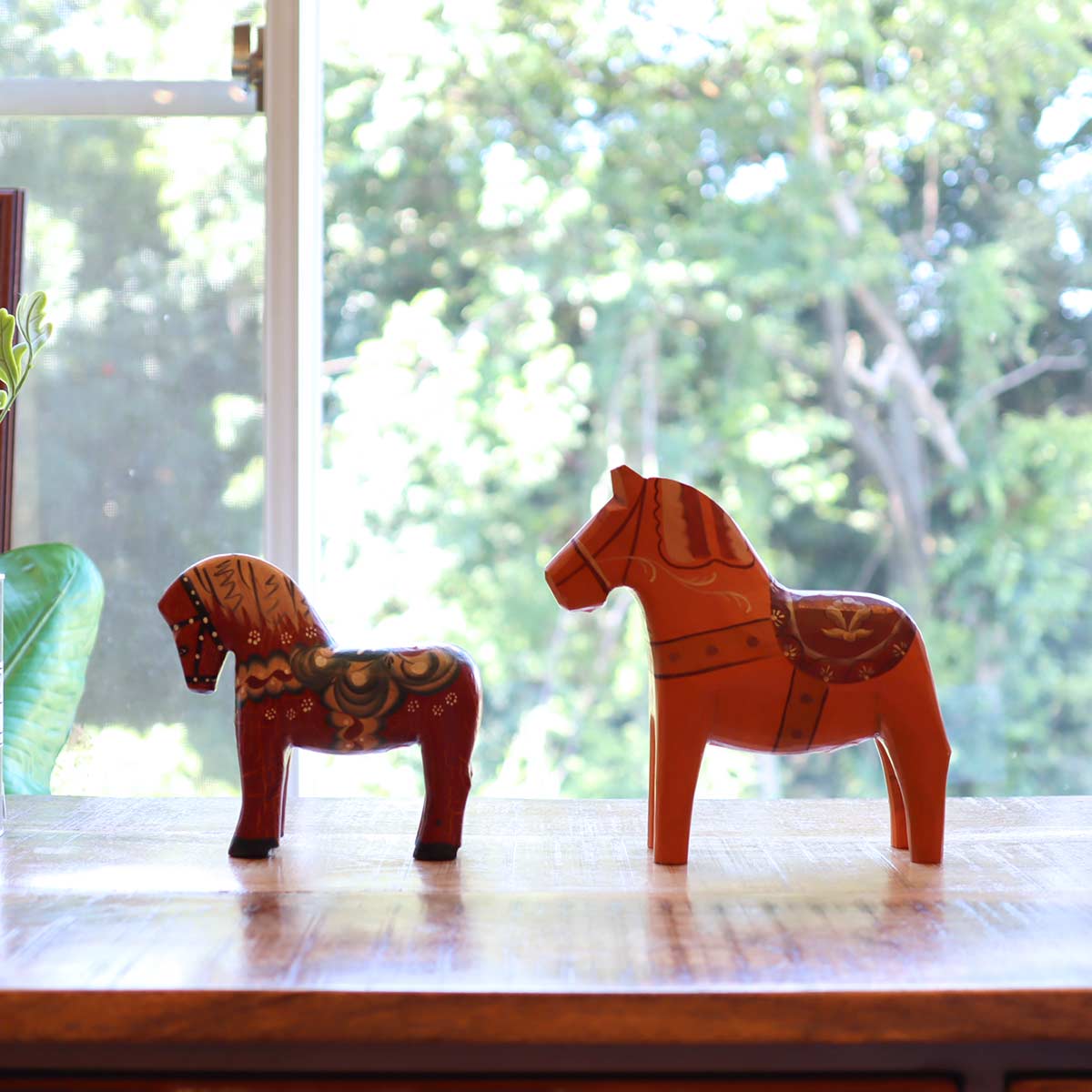 グランナス / Grannas ダーラナホース オレンジ スウェーデン 置物 中古