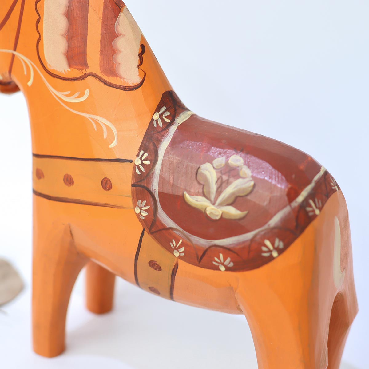 グランナス / Grannas ダーラナホース オレンジ スウェーデン 置物 中古