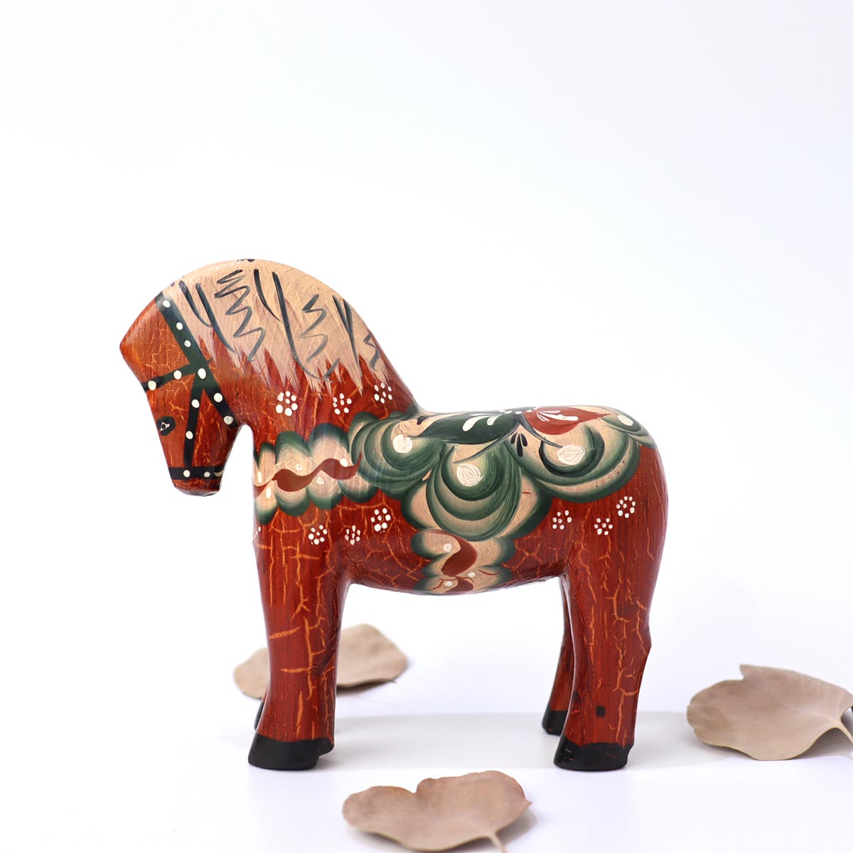 フェーネス ヘムスロイド / Farnas Hemslojd ダーラナホース レッド スウェーデン 置物 中古