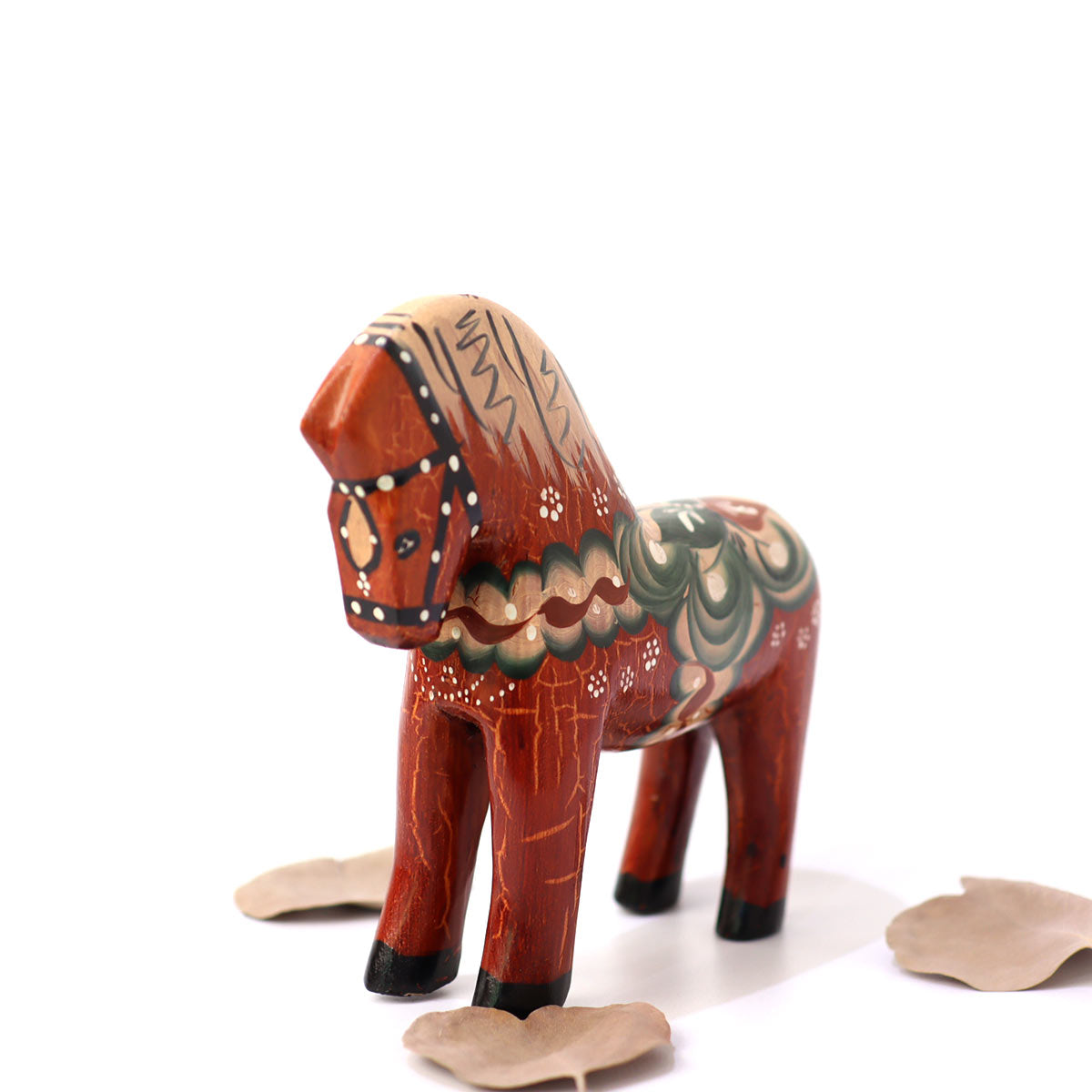 フェーネス ヘムスロイド / Farnas Hemslojd ダーラナホース レッド スウェーデン 置物 中古