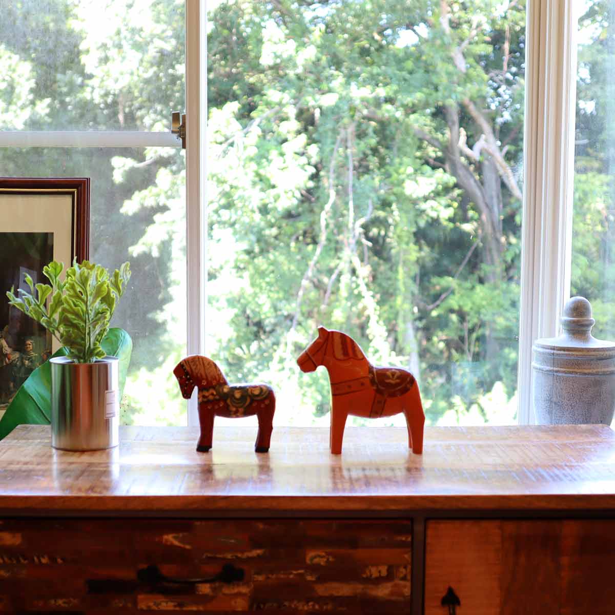 フェーネス ヘムスロイド / Farnas Hemslojd ダーラナホース レッド スウェーデン 置物 中古