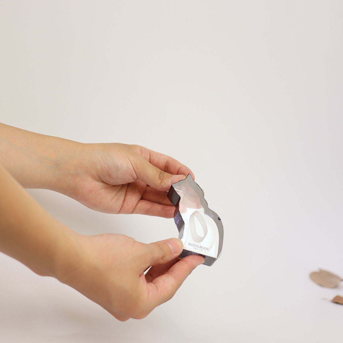 コスタボダ / KOSTA BODA ミニスカルプチャー マウストラップ ネコ 北欧 中古