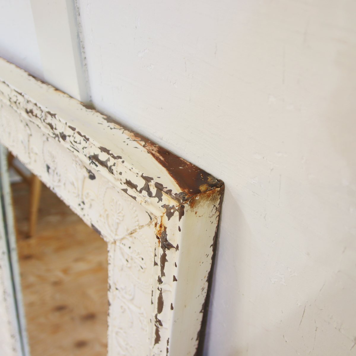 ウォールミラー シャビー アンティーク仕上げ 中古