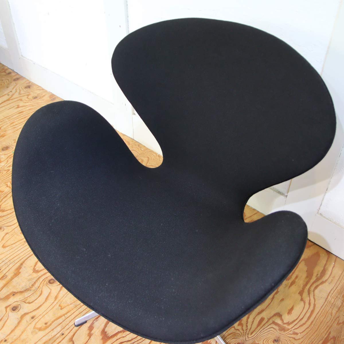 フリッツハンセン / FRITZ HANSEN スワンチェア / SWAN FH3320 アルネ・ヤコブセン ブラック 北欧 デンマーク ヴィンテージ<i>動画</i>